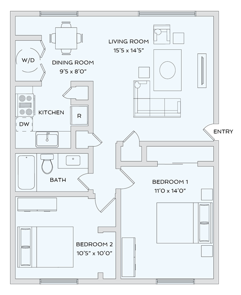 Lake Castleton Apartment Homes | Indianapolis, IN | Floor Plans